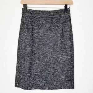 Theory | Gray Marled Wool Blend Pencil Skirt Women's Size 0